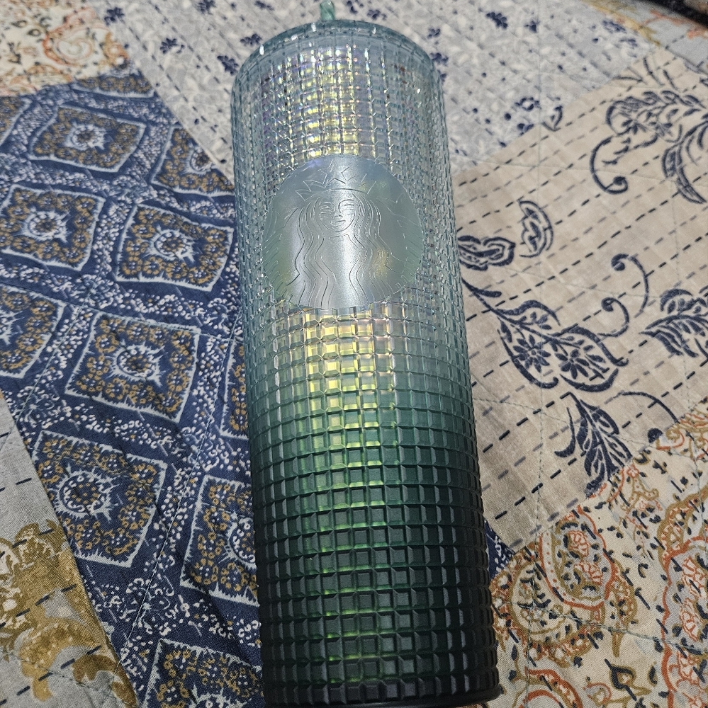 ✨NEW✨Starbucks Ombre Jade Green Gradient Grid Tumbler Cup Venti Target Exclusive
